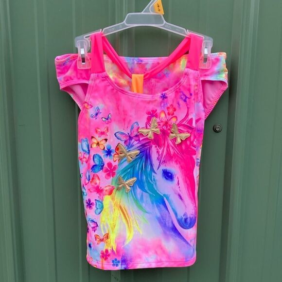 Girls Flounce Bikini & Tankini Bathing Suit Swimsuit 2-Pack Size L 10/12 Plus - Picture 4 of 11